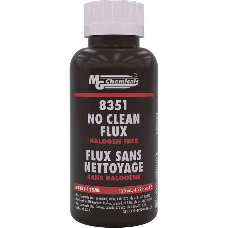 Soldering Flux, No-Clean, Halogen-Free, 125mL Bottle
